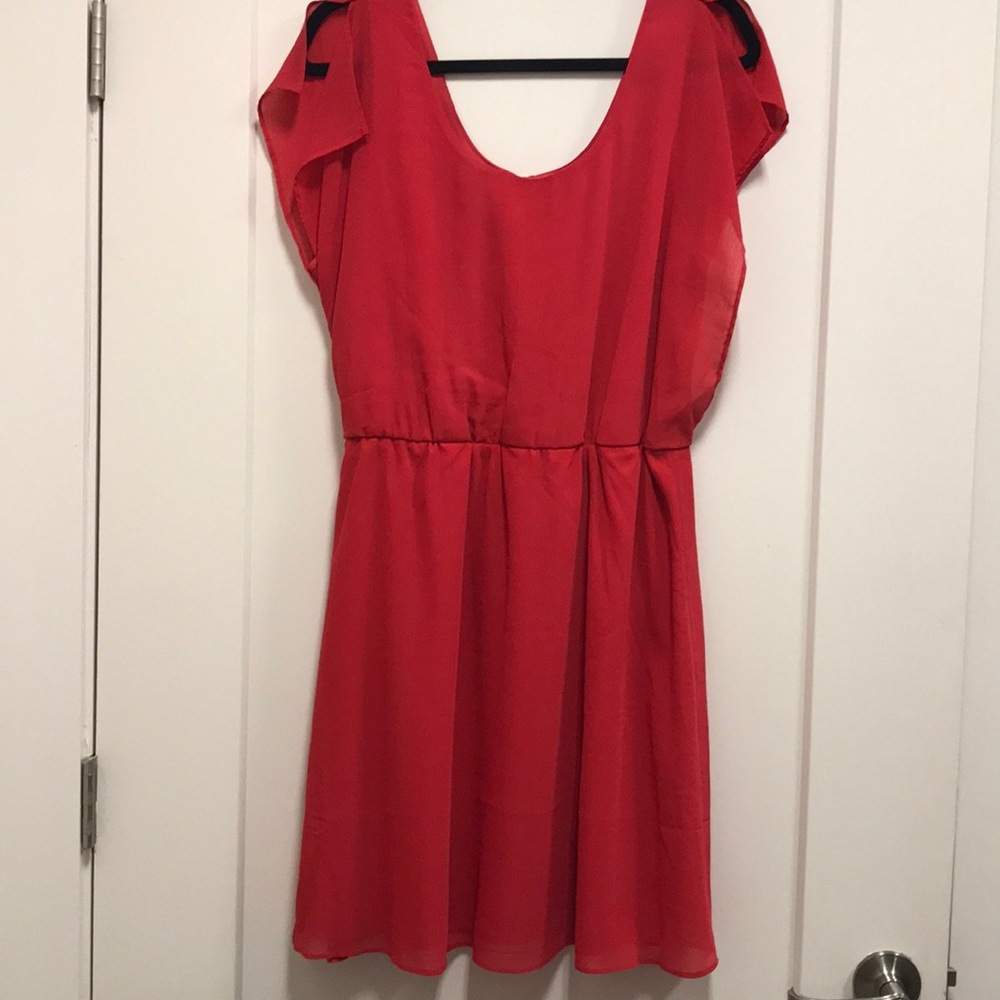 Outback Red Dress with Split Sleeves